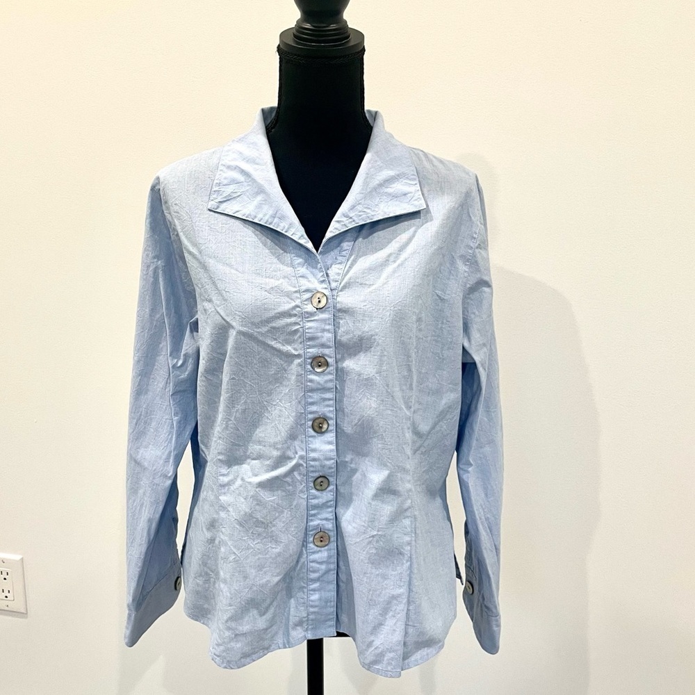 Foxcroft Women’s Long Sleeve Denim Button Up